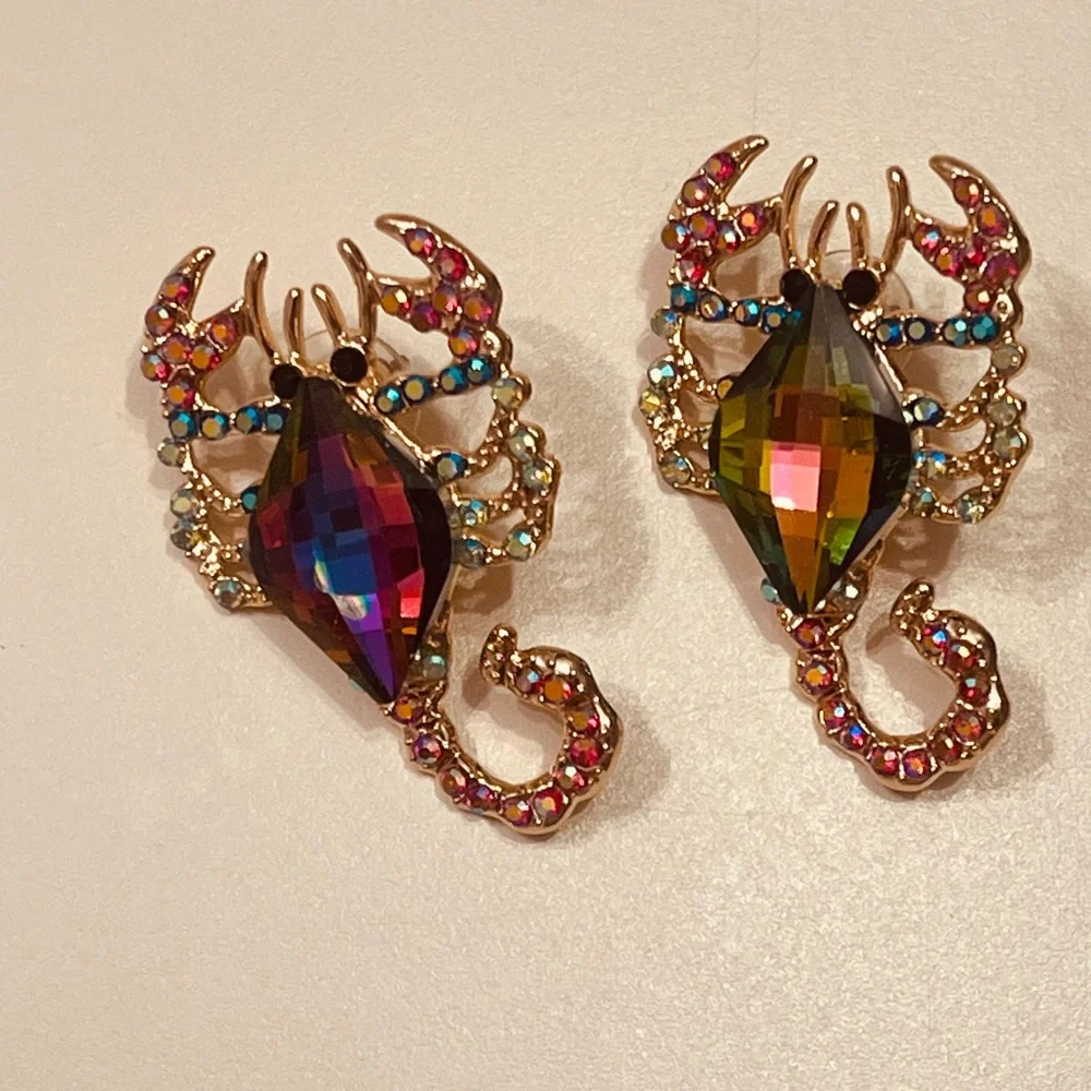 Scorpion earrings for women colorful - Picture 4 of 5